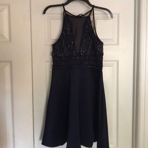 Francesca’s Navy blue cocktail dress. BNWT